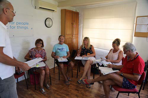 a group of our adult students in gozo