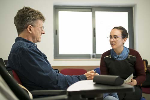 A student participating in individual lessons