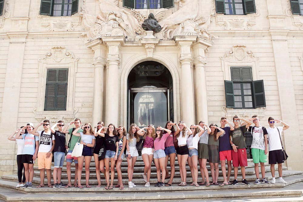 Un groupe de nos étudiants en été