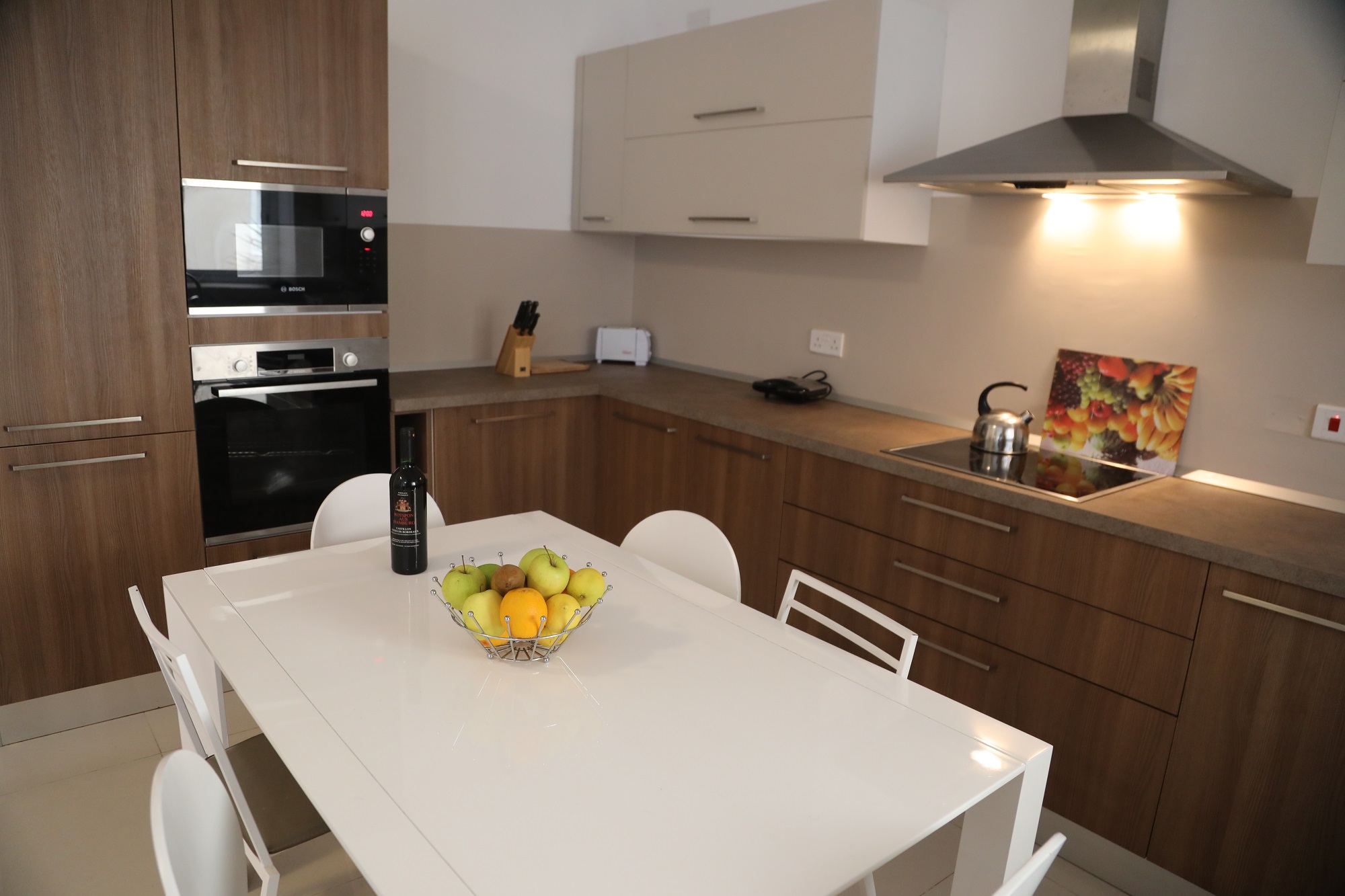 Shared kitchen at BELS Malta student residences in St Pauls Bay