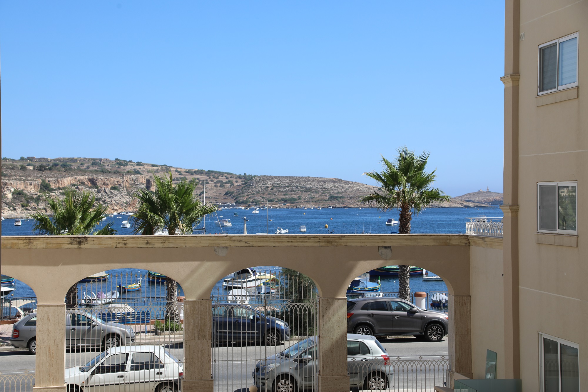 The view from the BELS superior residence in Malta